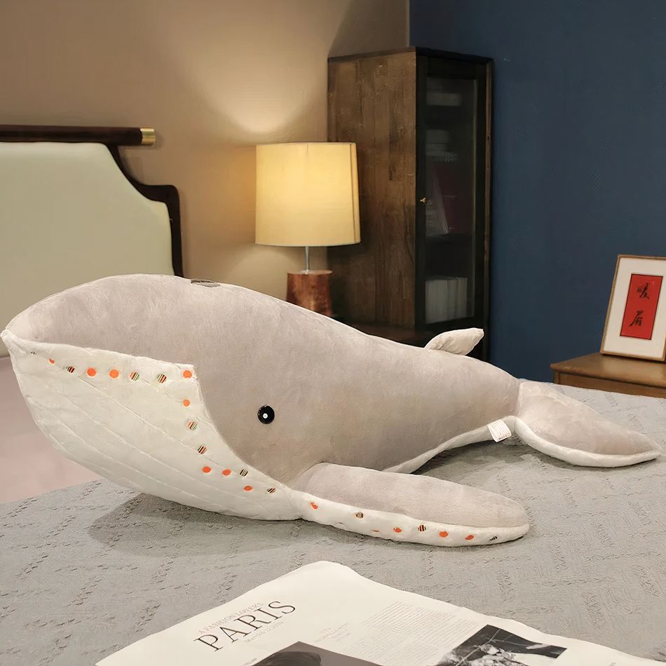 Peluche baleine XXL douce océan câlin enfant