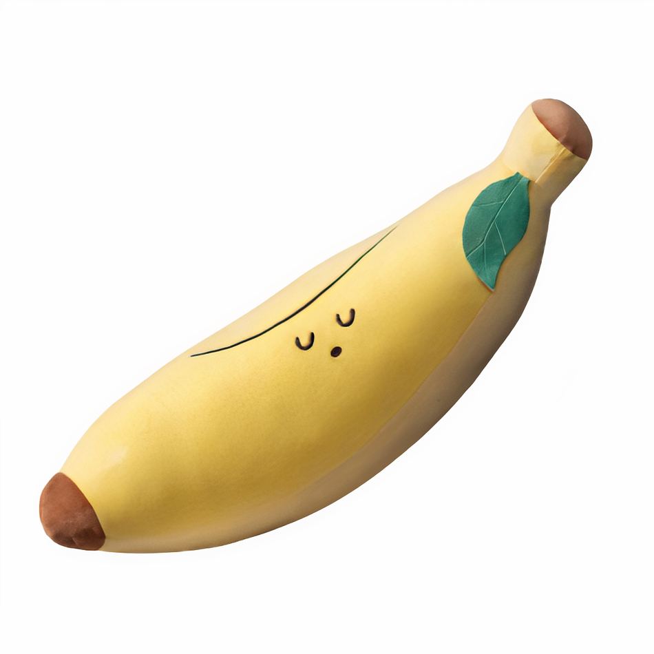 Peluche banane fruit mignon jaune doux câlin enfant