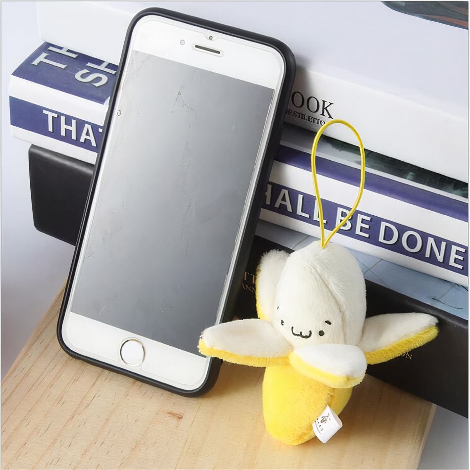 Peluche banane jaune amusante douce et originale