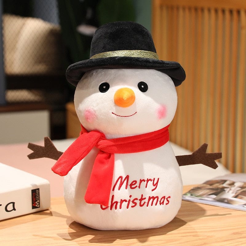 Peluche bonhomme de neige de noël