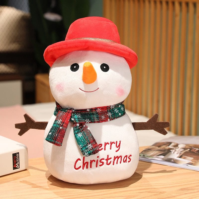Peluche bonhomme de neige de noël
