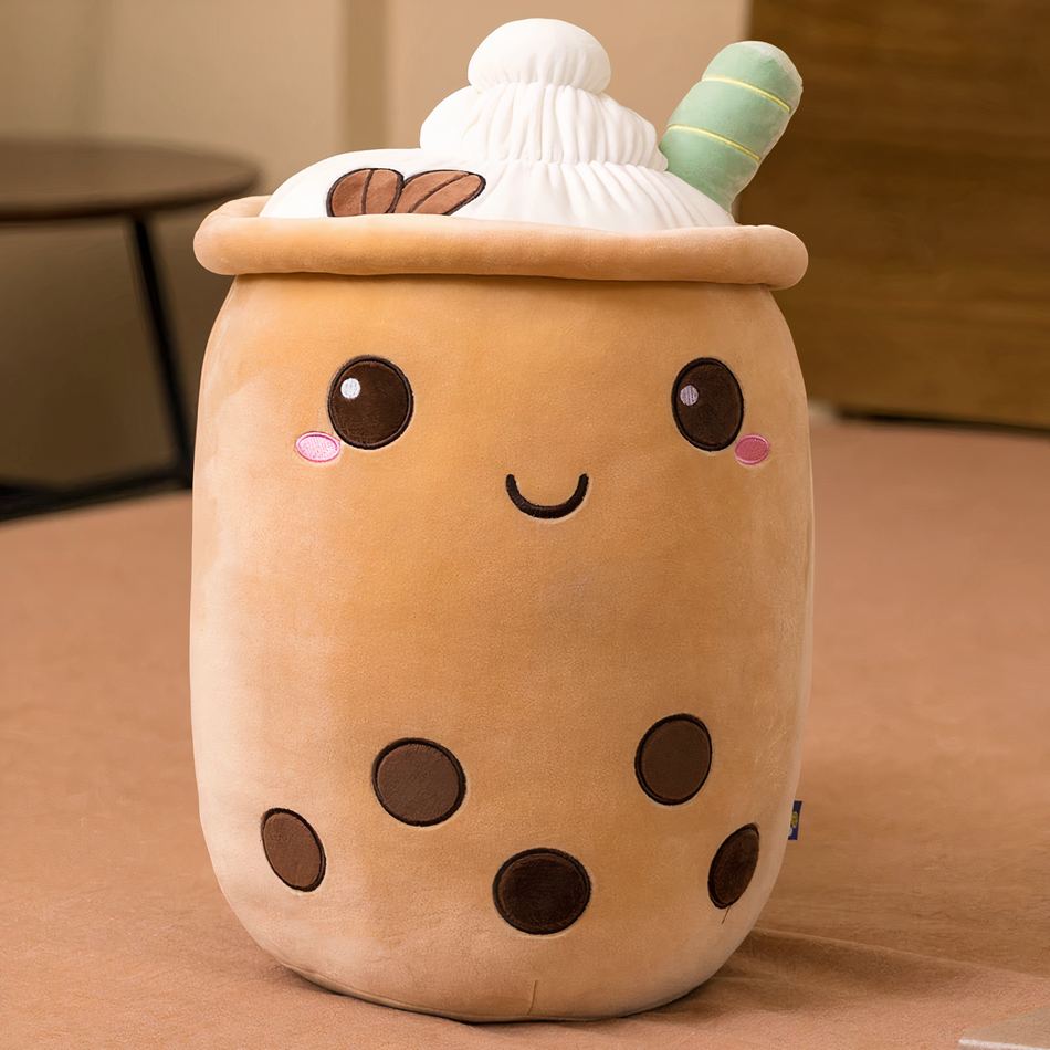 Peluche Bubble Tea coussin moelleux kawaii original