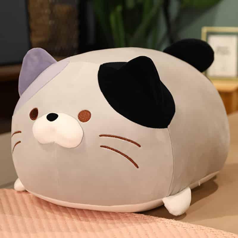 Peluche chat oreiller doux cocooning chambre enfant