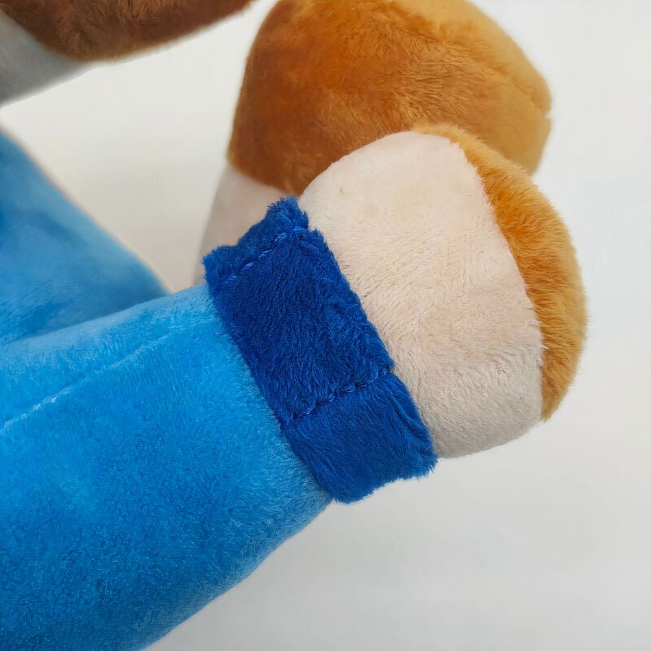 Peluche chèvre douce câline pour enfants laineux