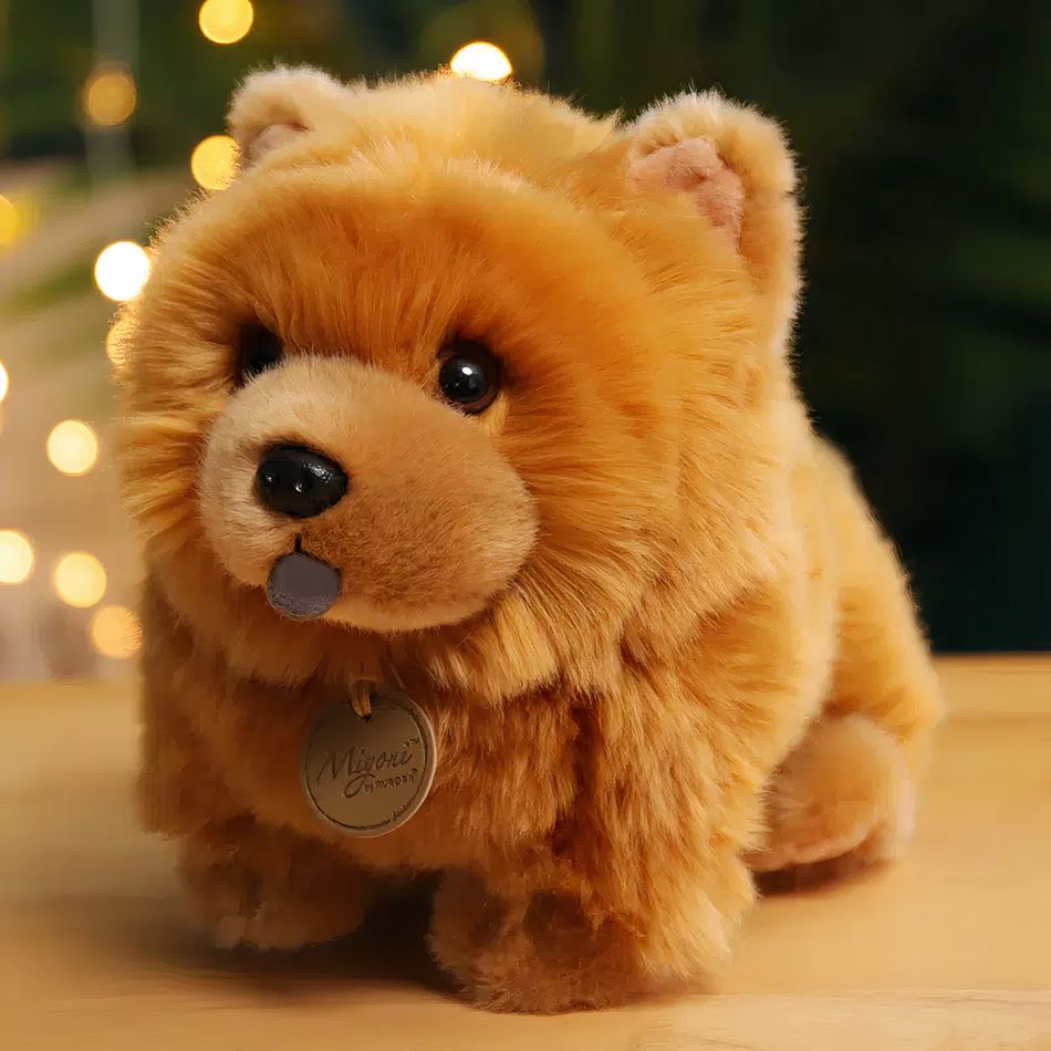 Peluche chien doux compagnon enfant chambre cosy