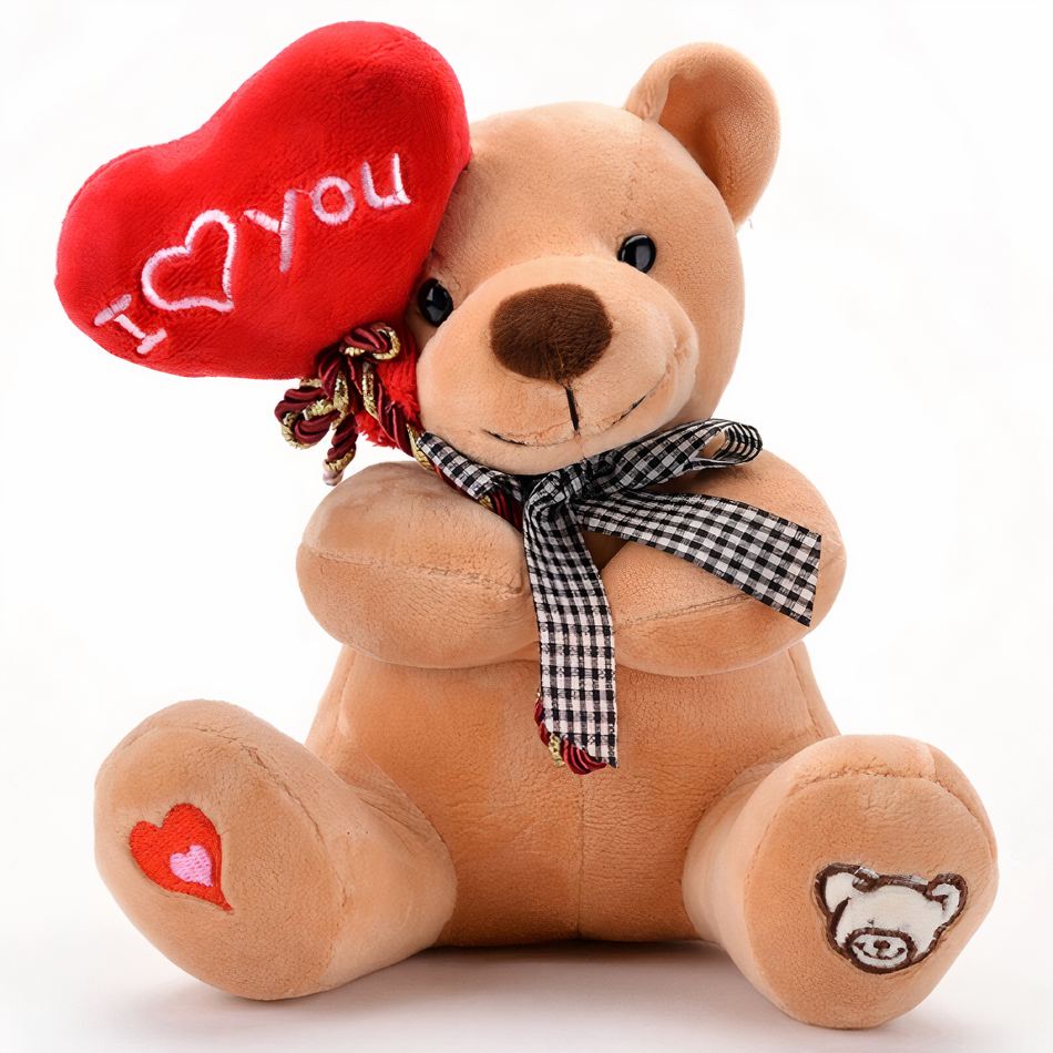 Peluche coeur câlin douce mignon compagnon amour