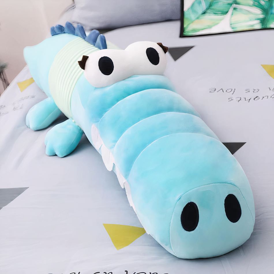 Peluche crocodile vert doux enfant câlin amusant