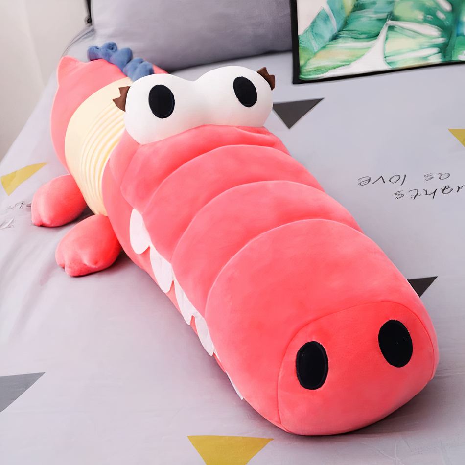 Peluche crocodile vert doux enfant câlin amusant