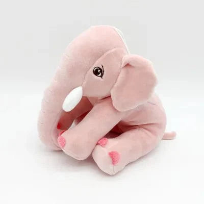 Peluche éléphant assis et content
