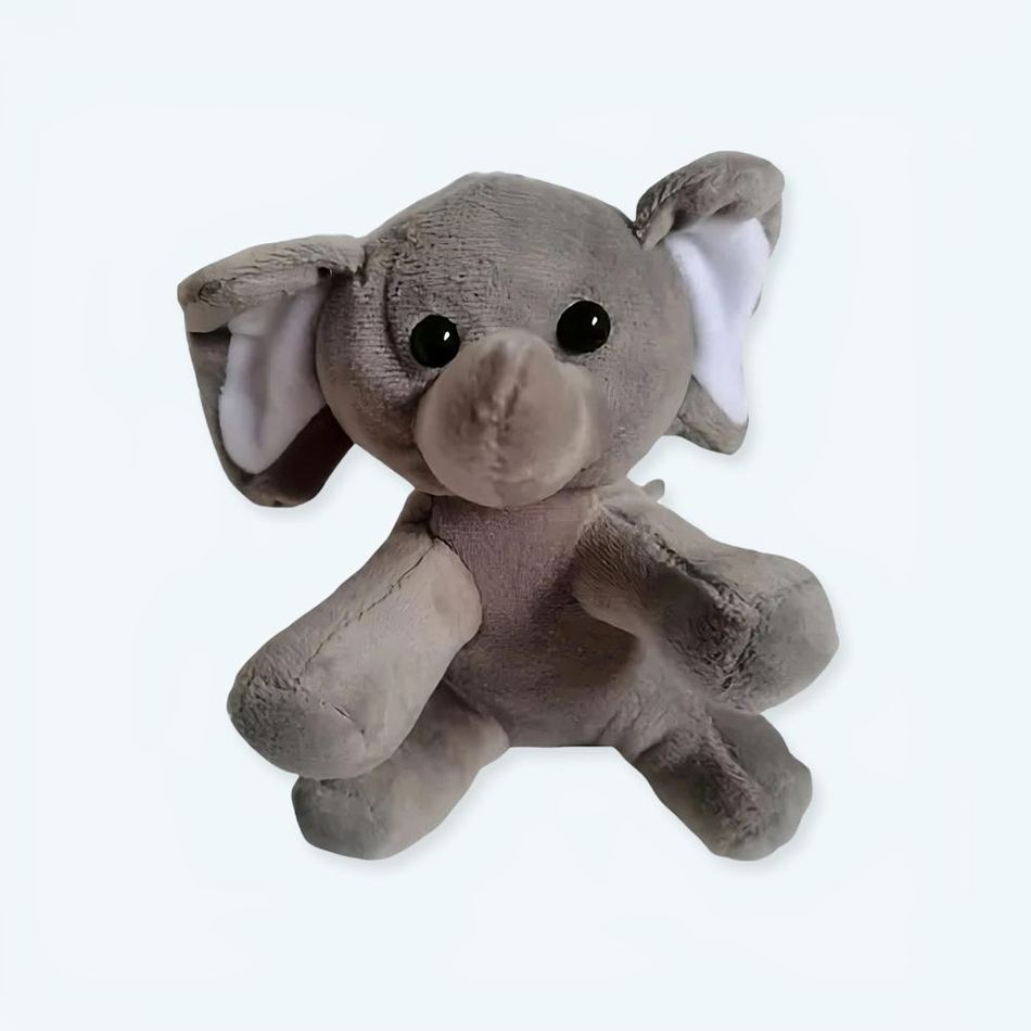 Peluche éléphant gris doux enfant câlin jungle
