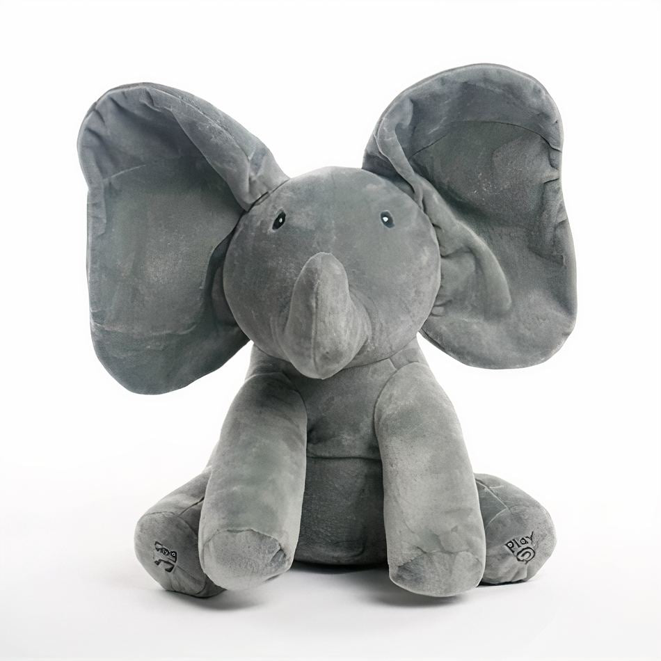 Peluche éléphant interactive douce éveil enfant