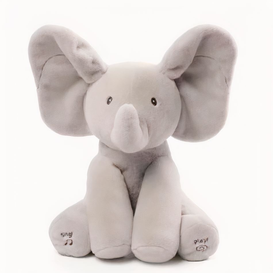 Peluche éléphant interactive douce éveil enfant