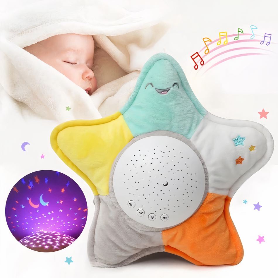 Peluche étoile souriante douce nuit enfant rêveur