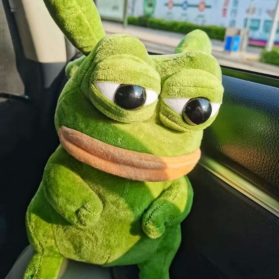 Peluche grenouille Pikachu douce verte enfant amusant