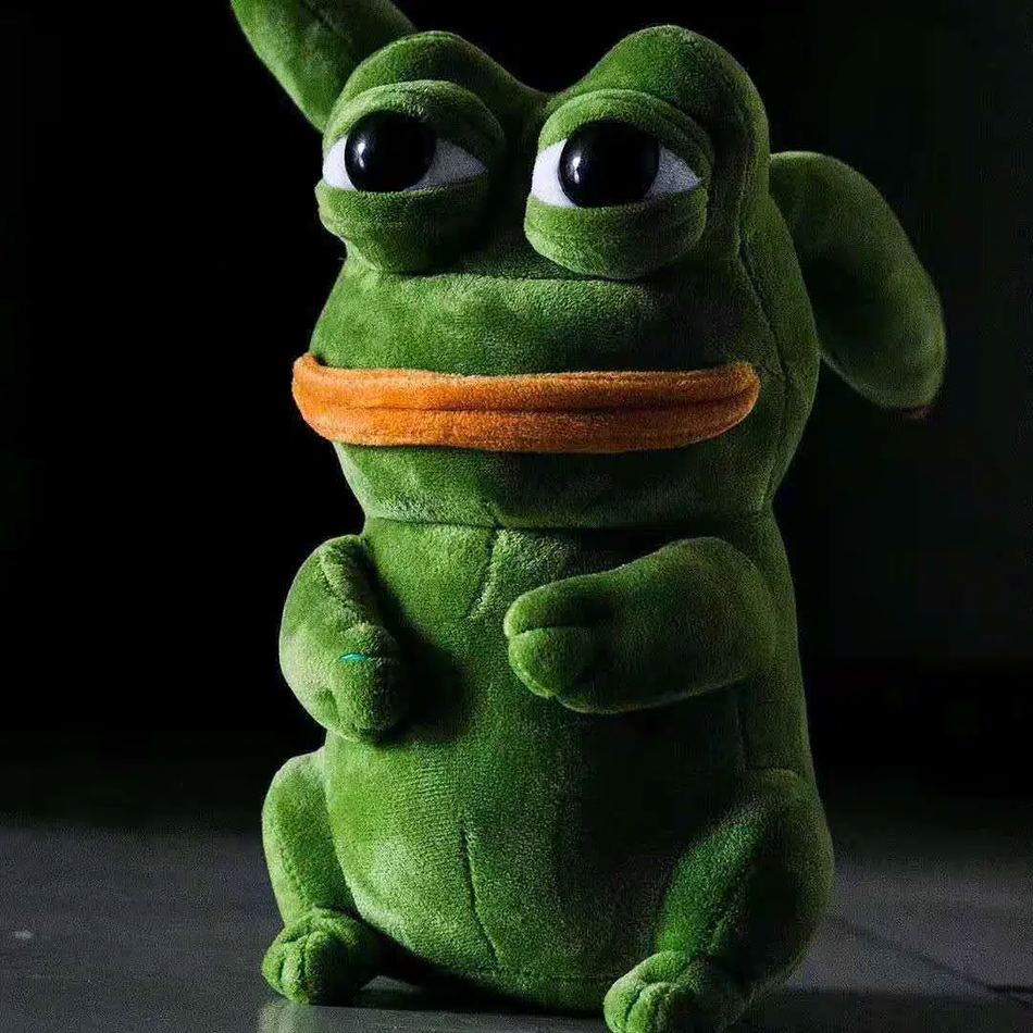 Peluche grenouille Pikachu douce verte enfant amusant