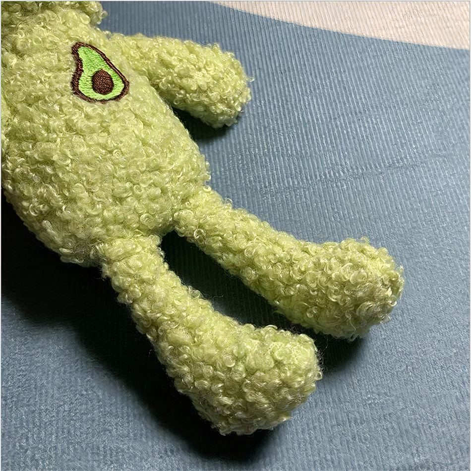 Peluche grenouille verte avocat douce et câline enfant