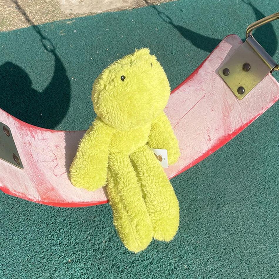 Peluche grenouille verte douce enfant câlin pelucheux