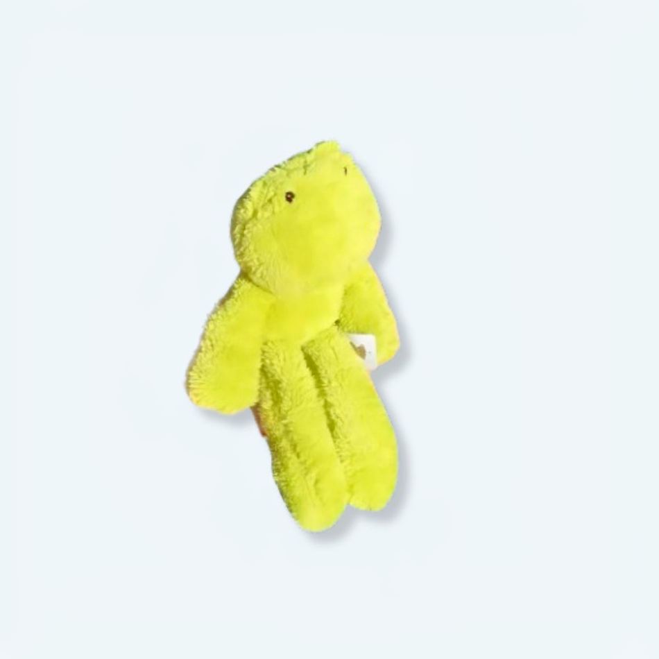 Peluche grenouille verte douce enfant câlin pelucheux