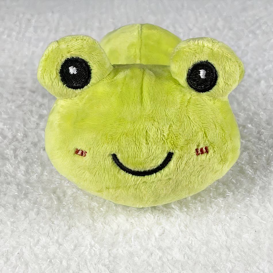 Peluche grenouille verte douce enfant câline et ludique