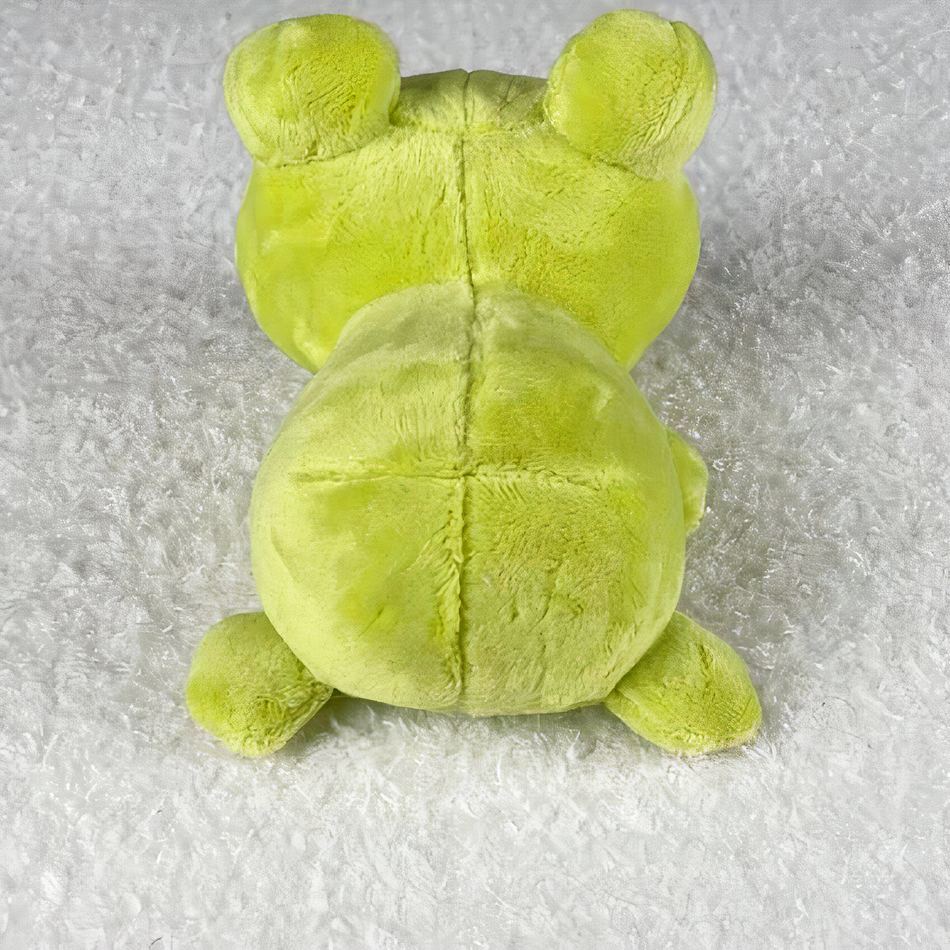 Peluche grenouille verte douce enfant câline et ludique