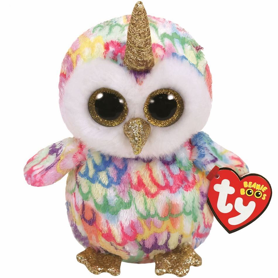 Peluche hibou pastel doux coloré pour chambre enfant
