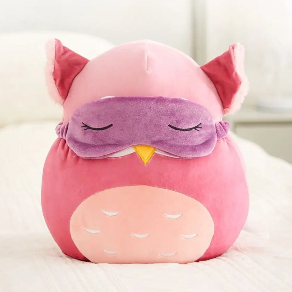 Peluche hibou Squishmallow cosy enfant chambre hiver