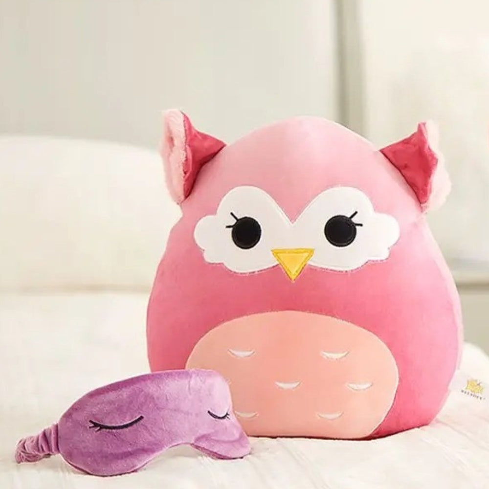 Peluche hibou Squishmallow cosy enfant chambre hiver