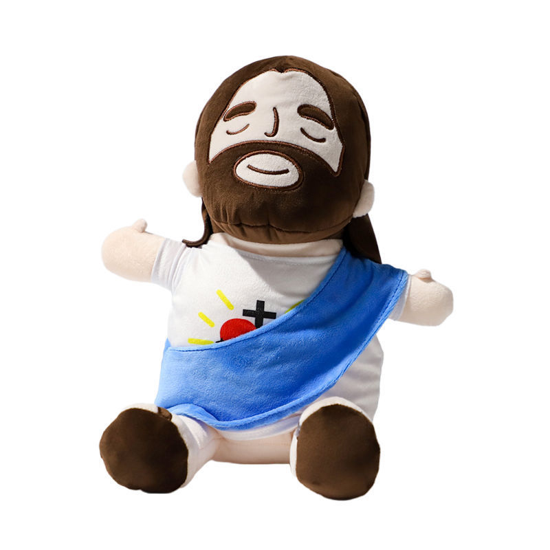Peluche Jésus douce tissu respirant apaisant nuit