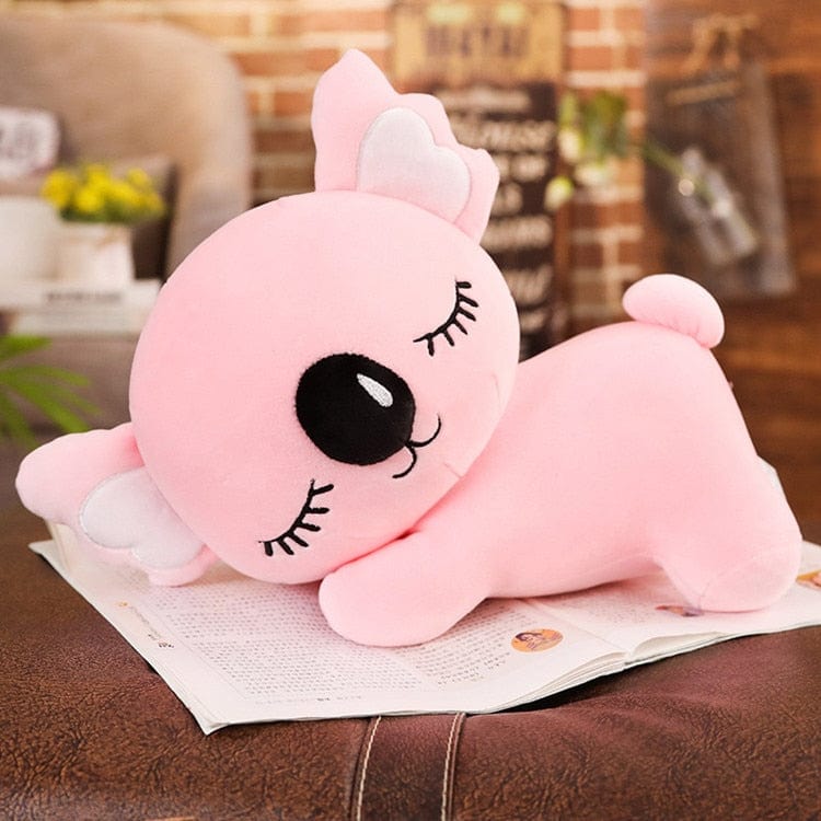 Peluche koala endormi avec de longs cils