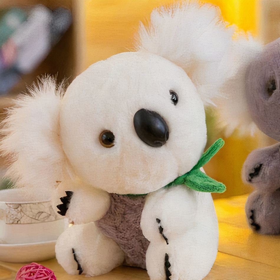 Peluche koala gris blanc douce câline enfant jouet