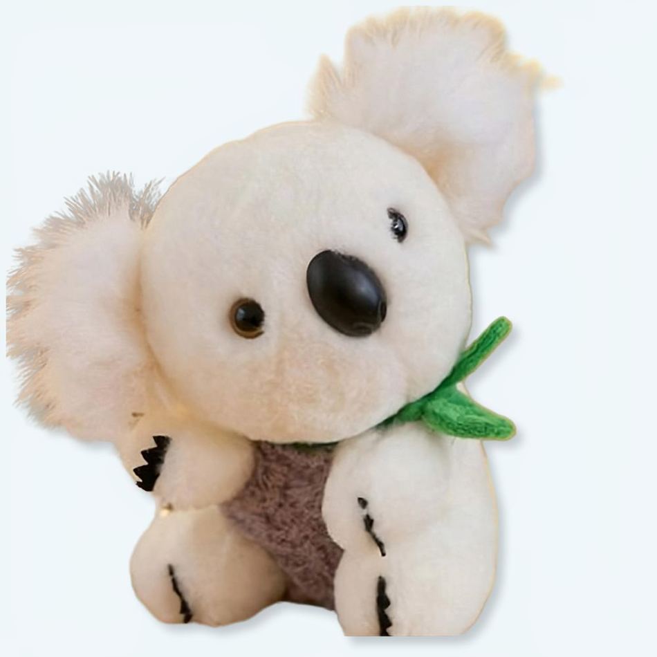 Peluche koala gris blanc douce câline enfant jouet