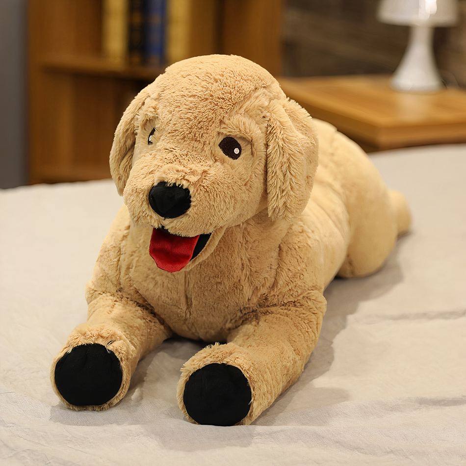 Peluche labrador doux compagnon enfant câlin réaliste