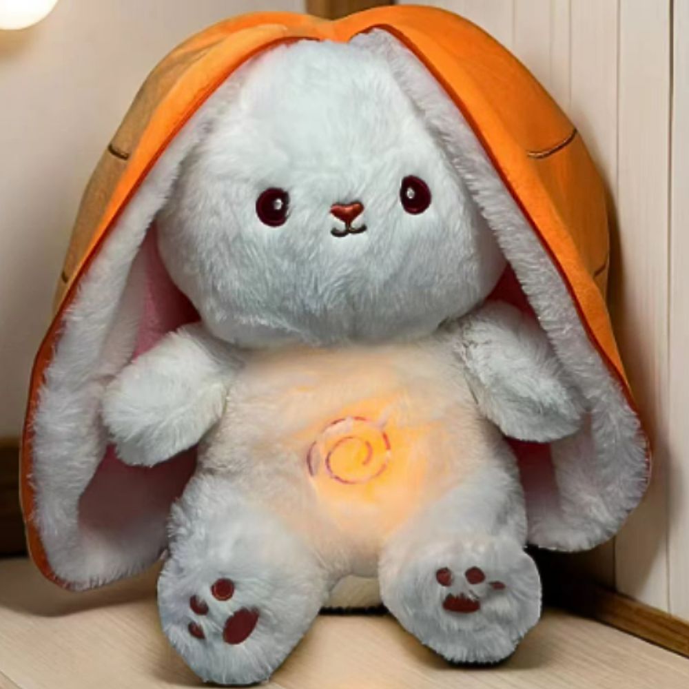 Peluche lapin carotte mélodie douce sommeil apaisant