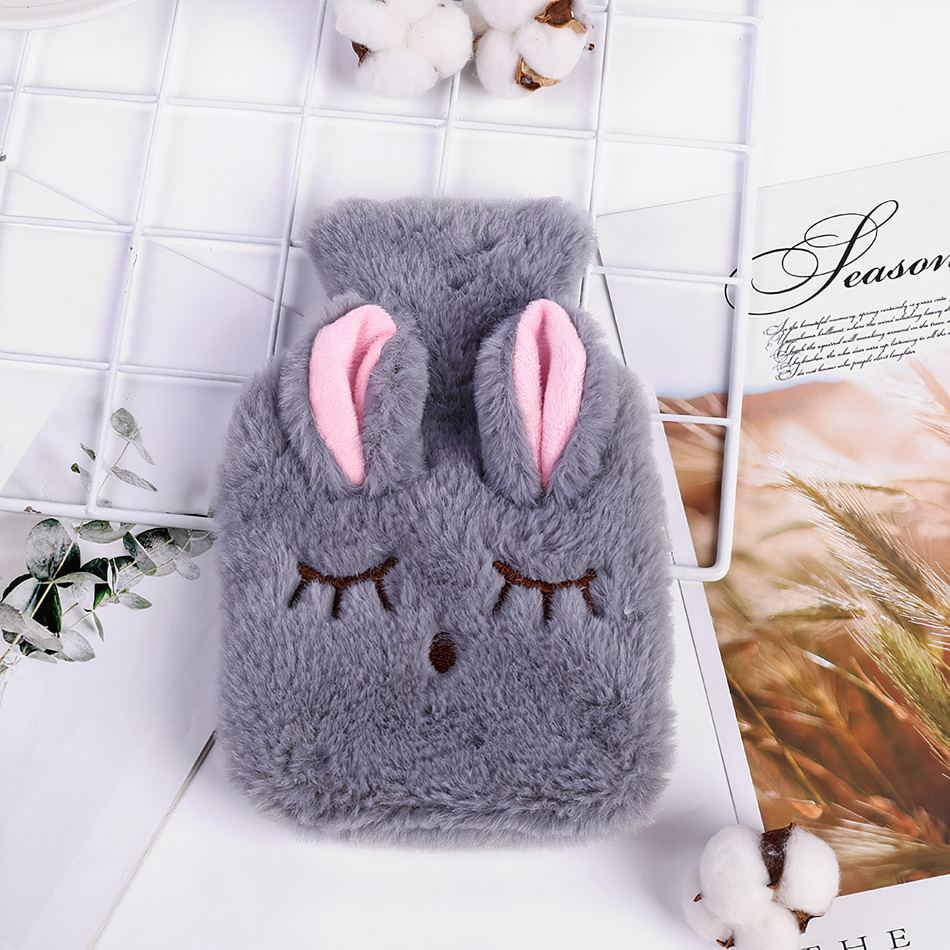Peluche lapin chauffante douce confort hiver chaleureux