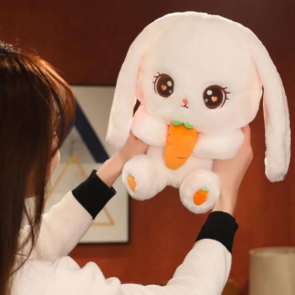 Peluche lapin doux câlin enfant carotte amusante