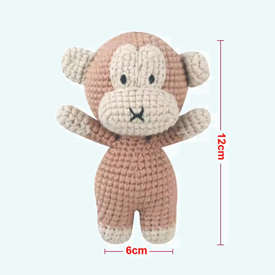 Peluche lion crochet doux safari forêt tropicale