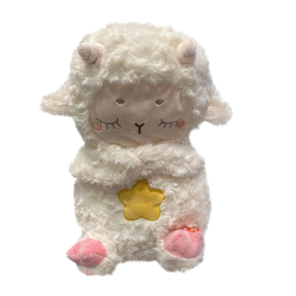 Peluche mouton doux berceuse apaisante sommeil enfant