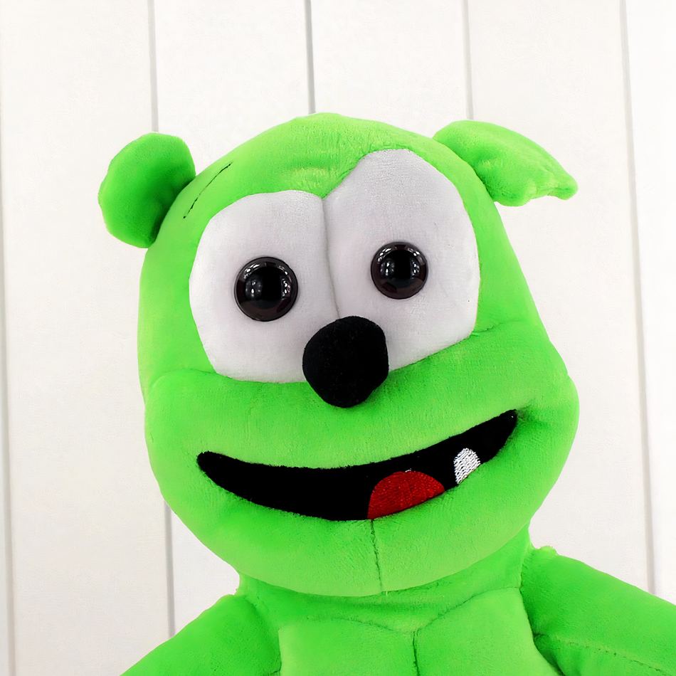 Peluche musicale verte douce pour chambre enfant