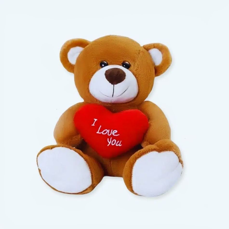 Peluche ours brun câlin doux enfant chambre cosy
