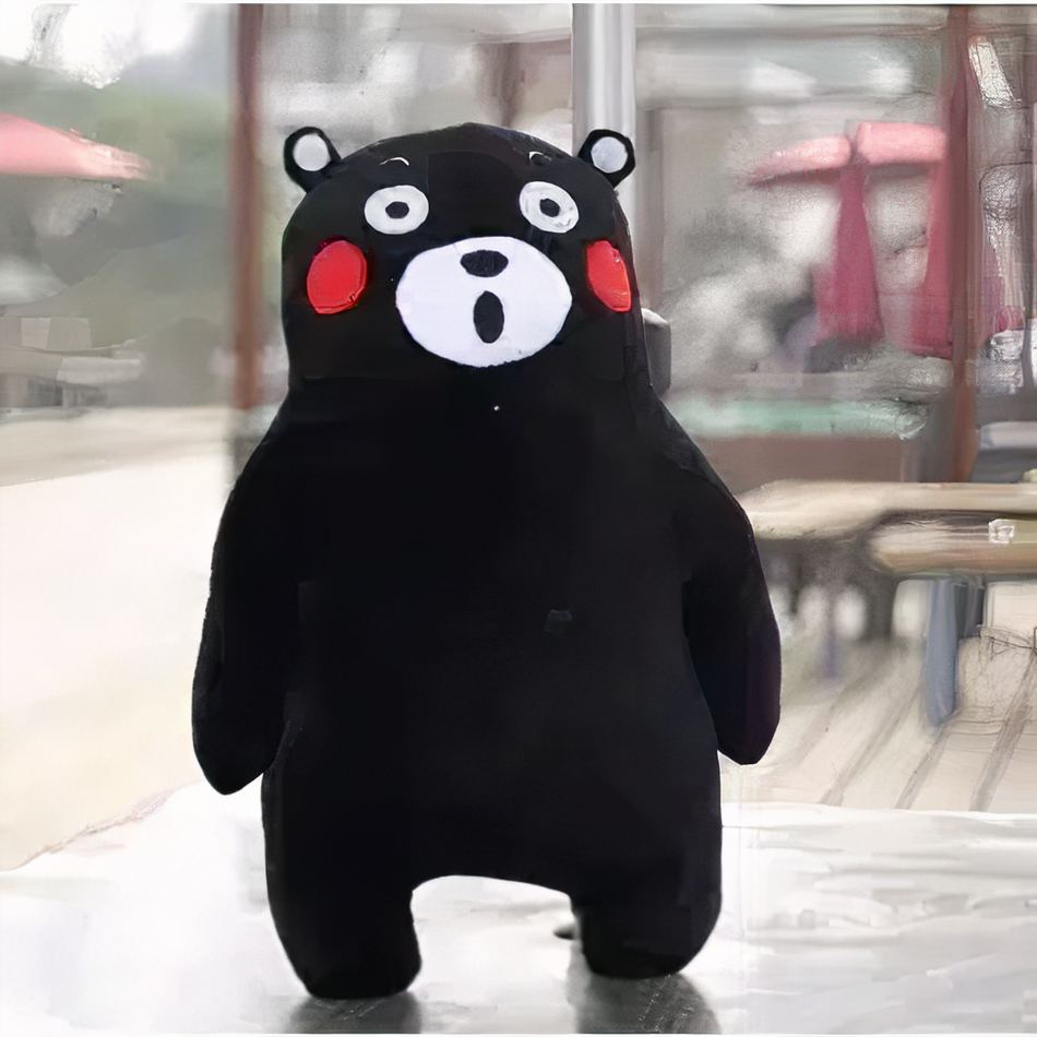 Peluche ours étonné doux câlin enfant chambre hiver