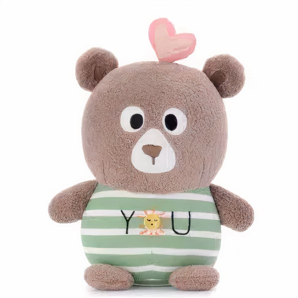 Peluche ours marron doux enfant câlin pelucheur