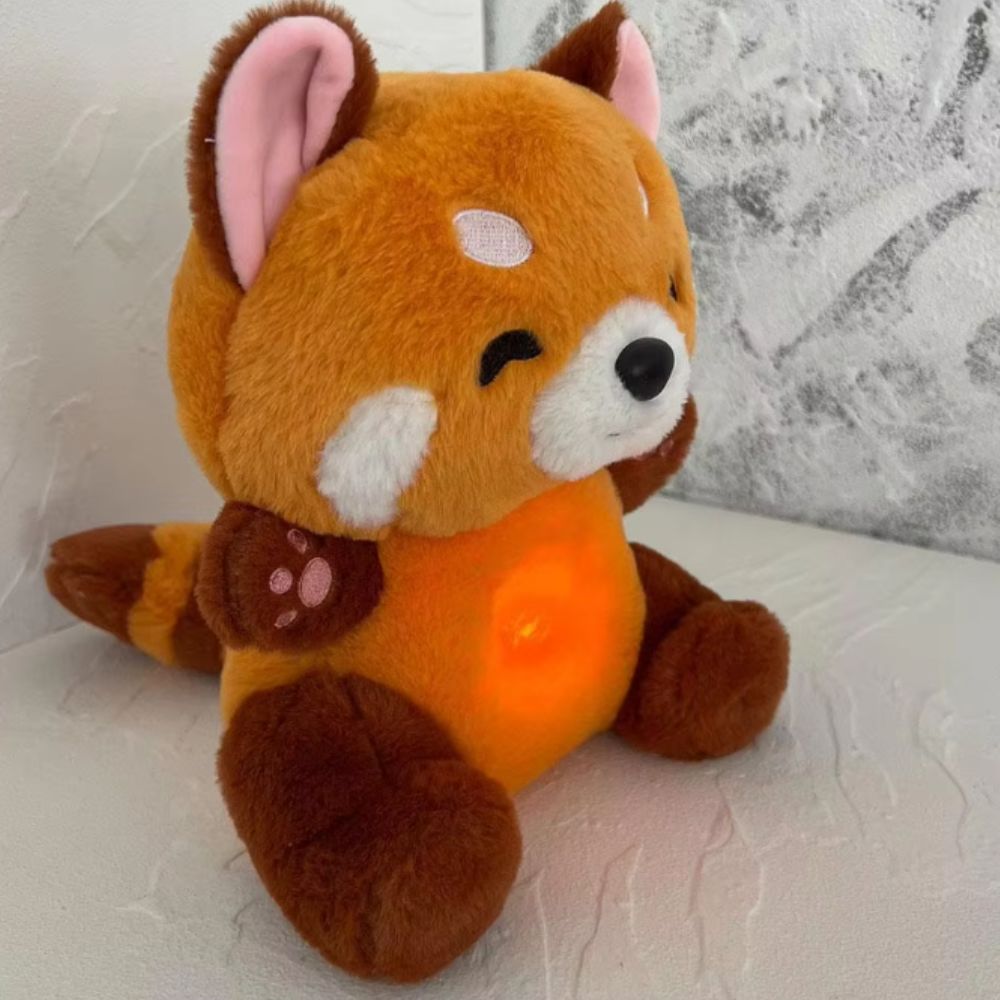 Peluche panda roux doux berceuse apaisante nuit paisible