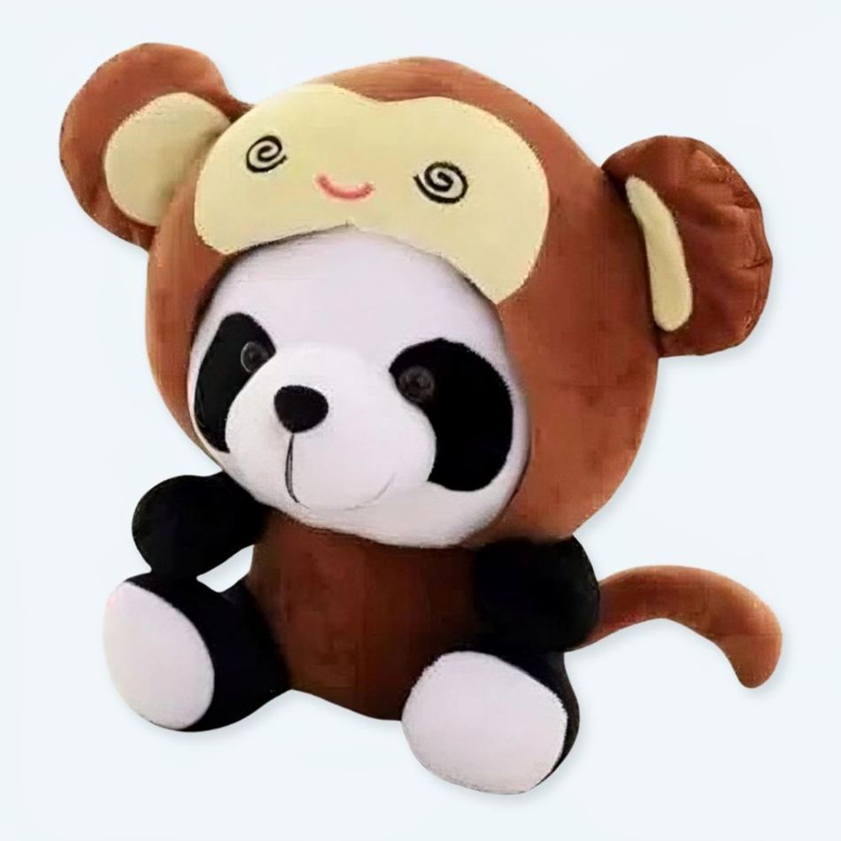 Peluche panda singe déguisement doux enfant câlin