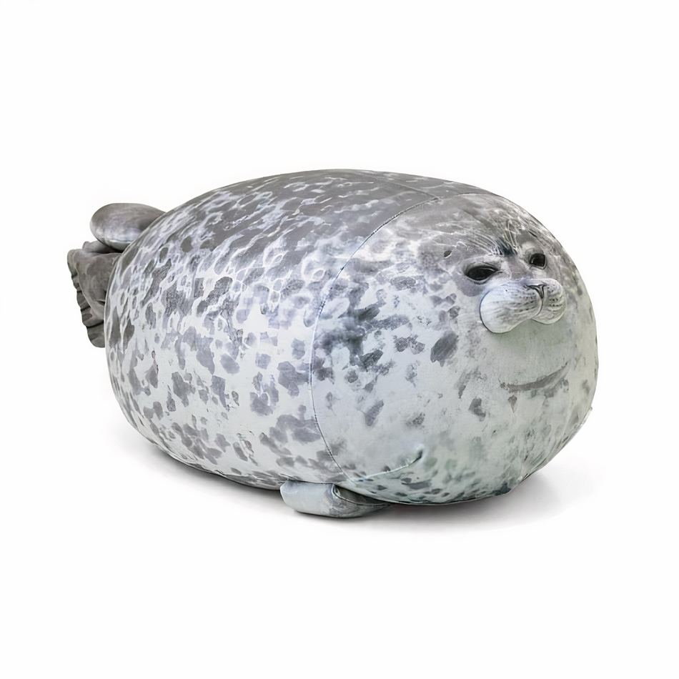 Peluche phoque oreiller doux moelleux câlin hiver