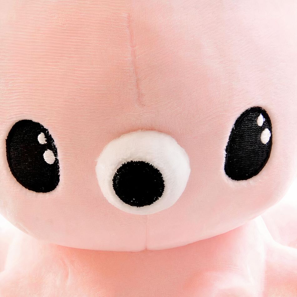 Peluche pieuvre kawaii rose douce câlin enfant hiver