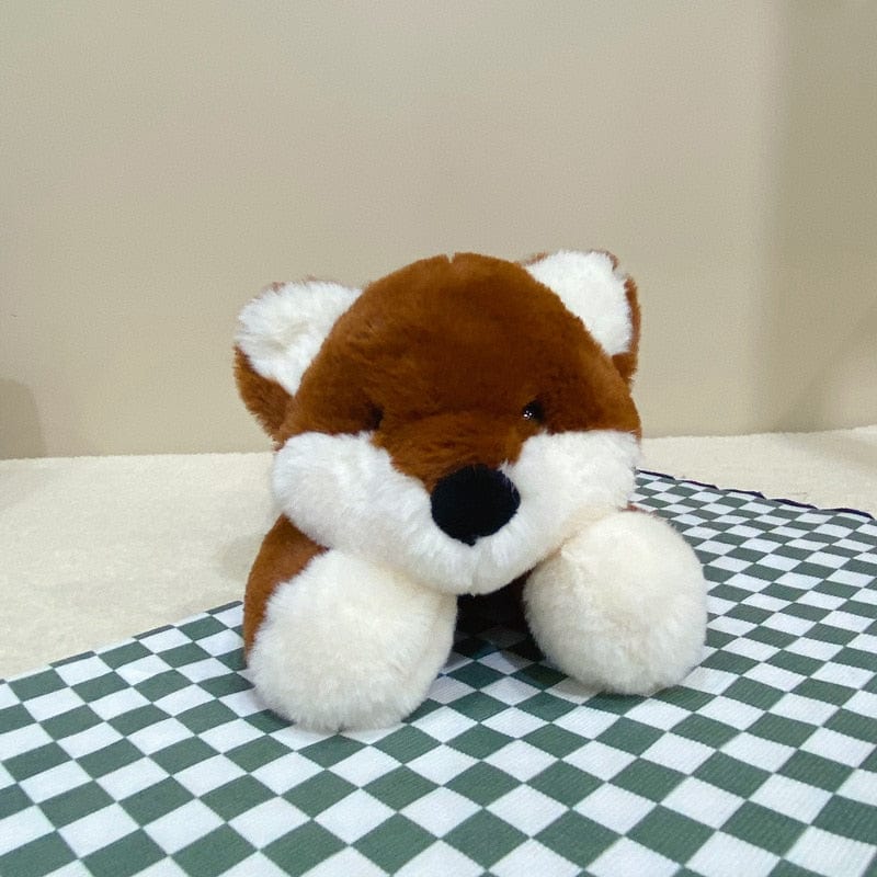 Peluche renard à fourrure mignon