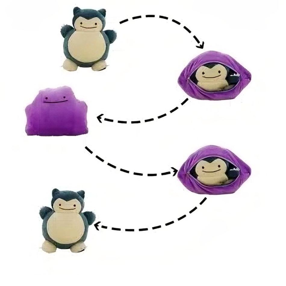 Peluche Ronflex oreiller réversible doux détente