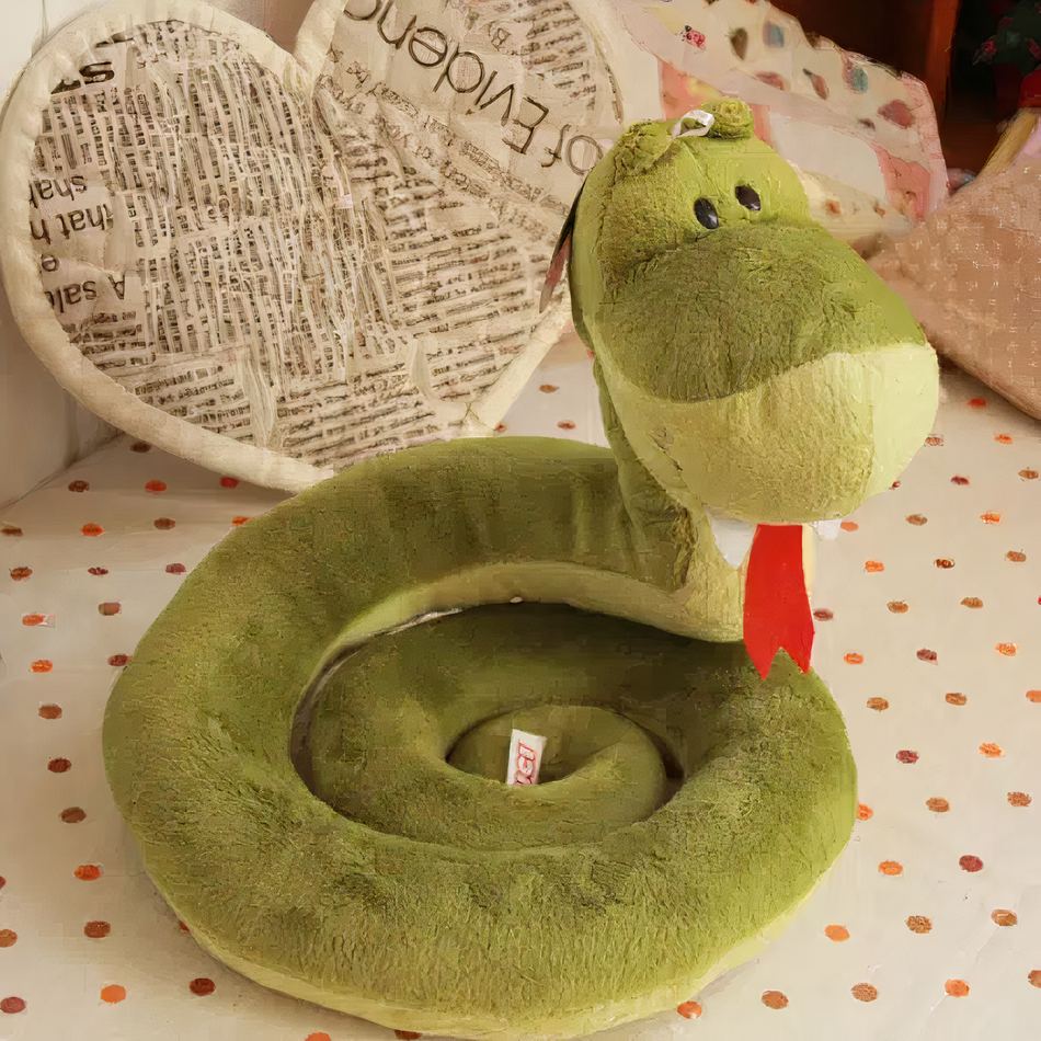 Peluche serpent doux enfant animal sonore réaliste