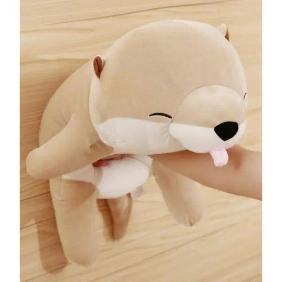 Peluche Shiba inu beige doux câlin compagnon déco