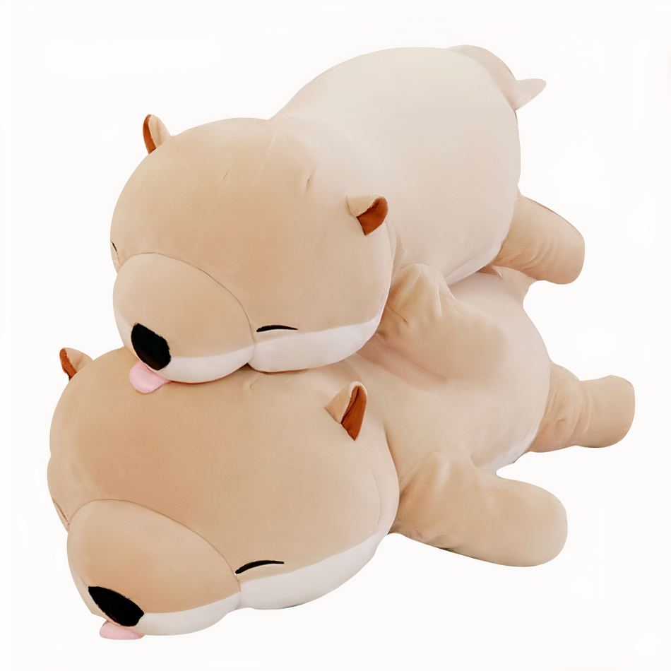 Peluche Shiba inu beige doux câlin compagnon déco